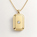 Personalized Birthstone Photo Locket Necklace