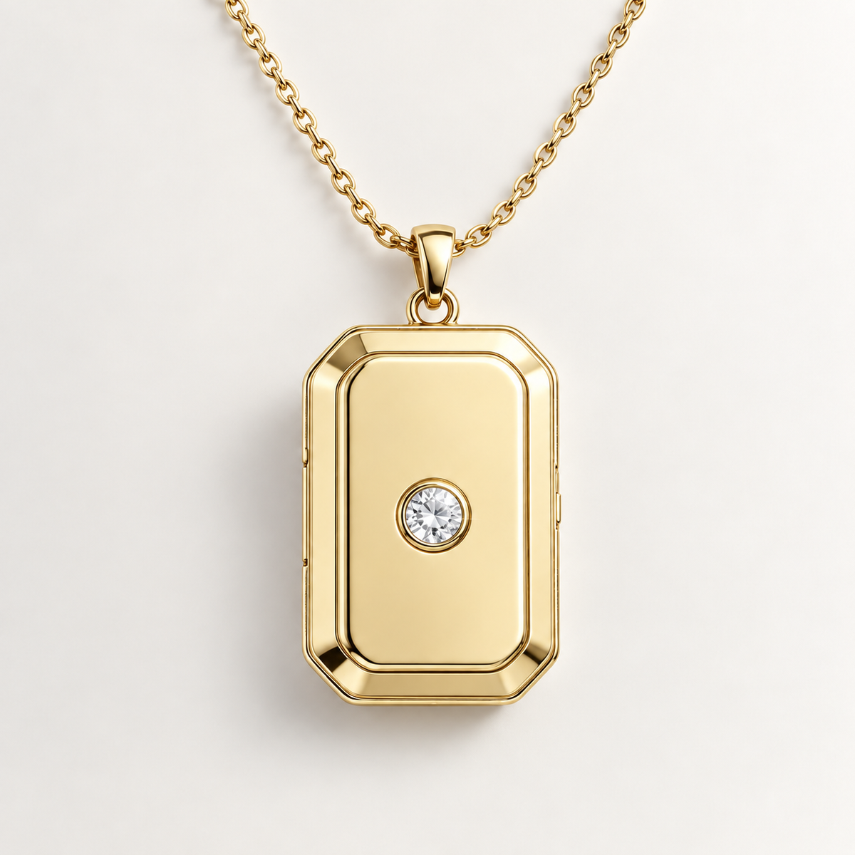 Personalized Birthstone Photo Locket Necklace