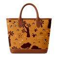 Custom Canvas Leather Tote Bag