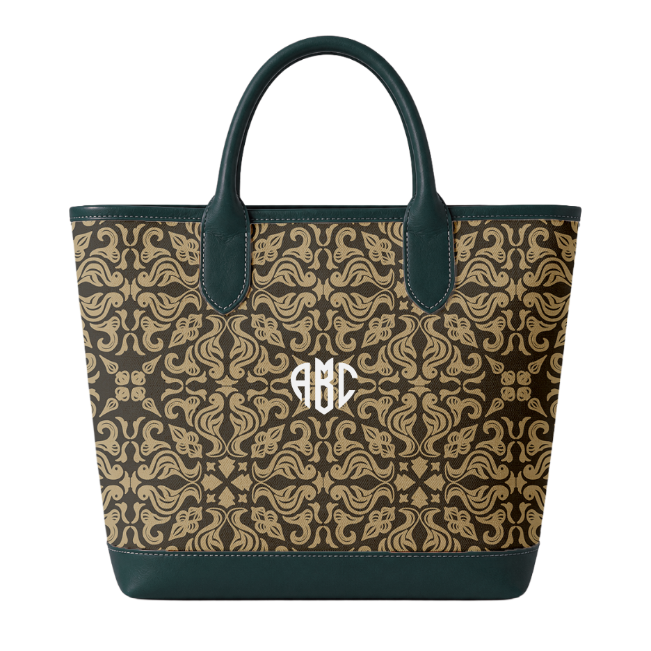 Custom Canvas Leather Tote Bag