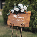Wood Wedding Sign